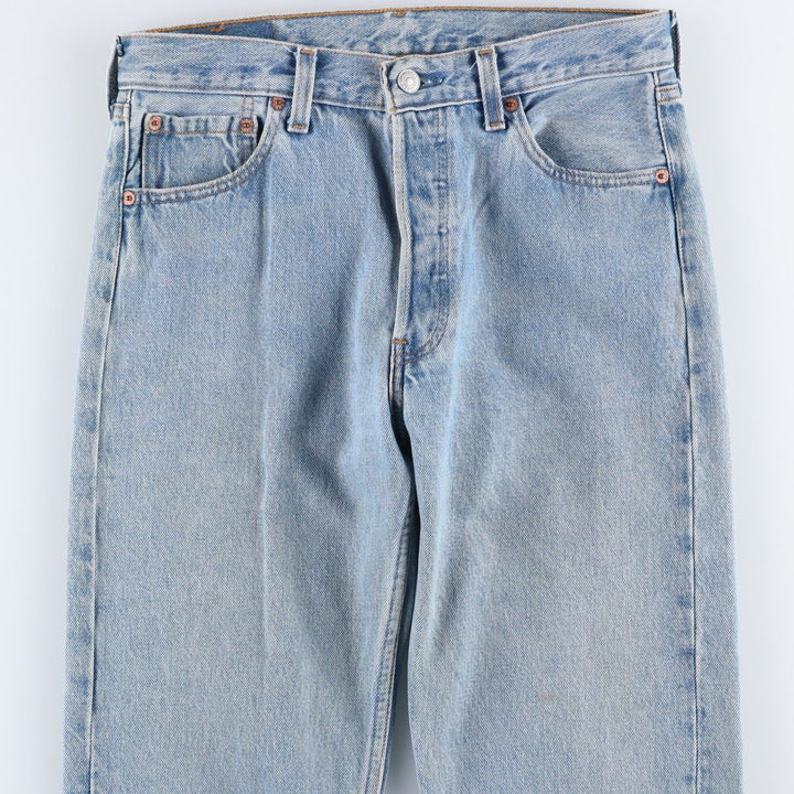 Levi's 501 Straight Denim Pants, Made in USA, Men's Size W30 (approx.) cotton blue type Vintage Second Hand