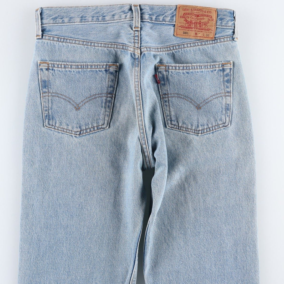 Levi's 501 Straight Denim Pants, Made in USA, Men's Size W30 (approx.) cotton blue type Vintage Second Hand