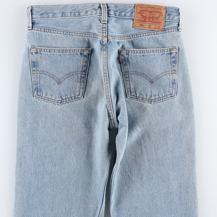 Levi's 501 Straight Denim Pants, Made in USA, Men's Size W30 (approx.) cotton blue type Vintage Second Hand
