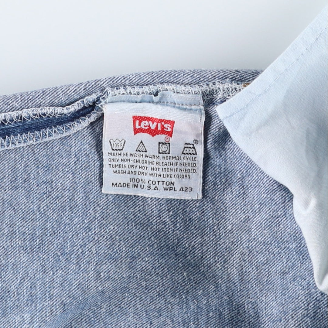 2000'S Levi's 501-0193 Straight Denim Pants, Made in USA, Men's W35 (approx.) cotton blue type Vintage Second Hand