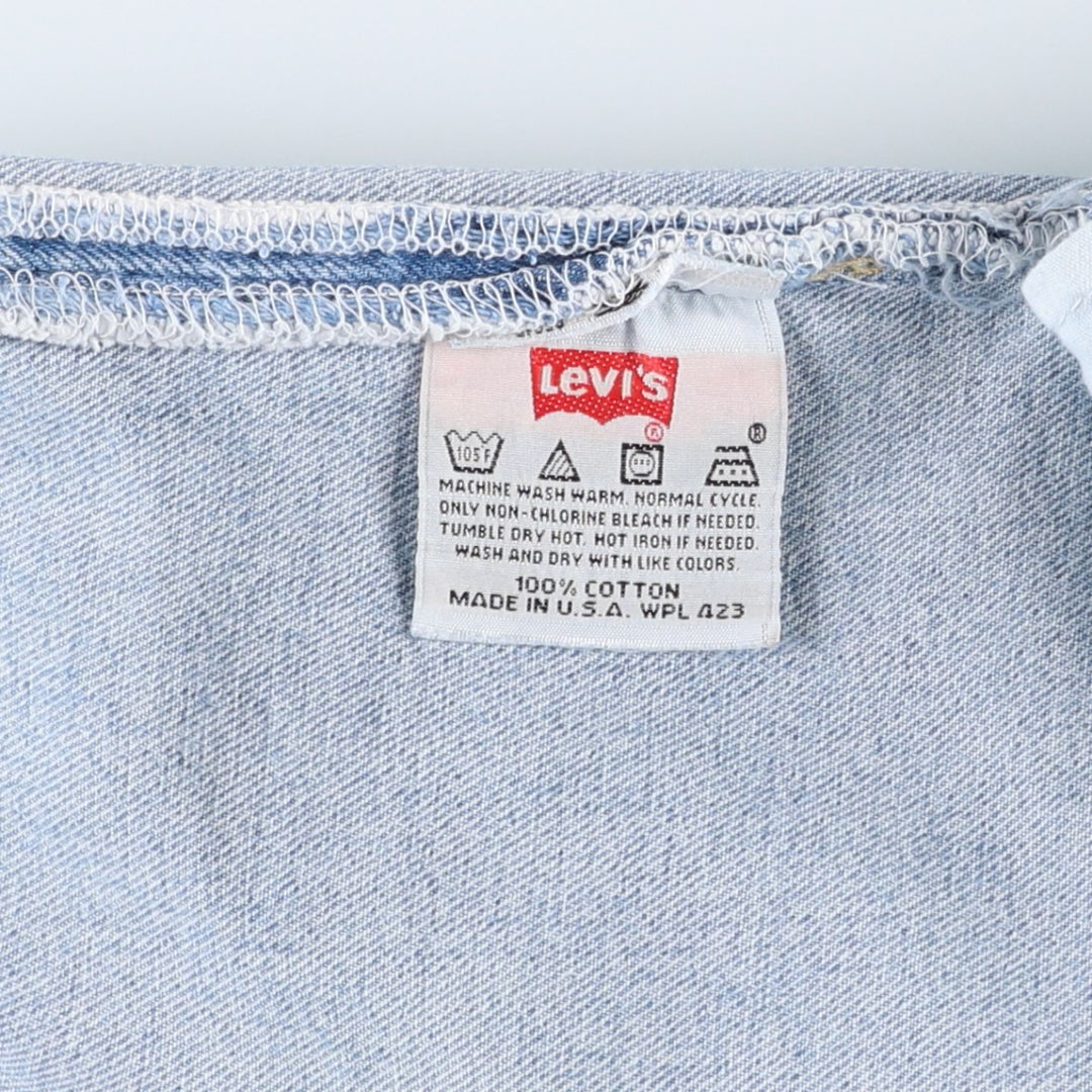 2000'S Levi's 501-0134 Straight Denim Pants, Made in USA, Men's Size W34 (approx.) cotton blue type Vintage Second Hand