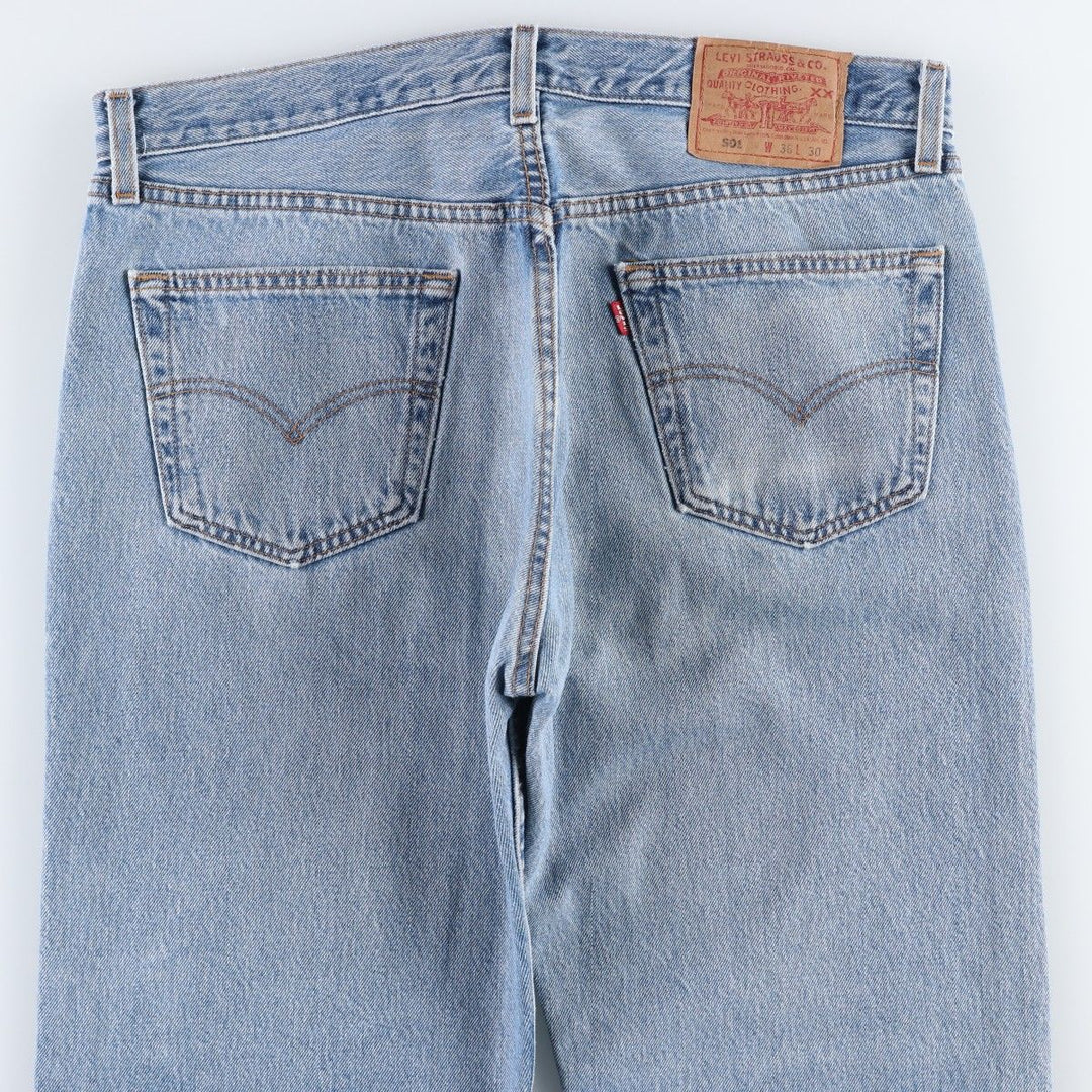 2000'S Levi's 501-0193 Straight Denim Pants, Made in USA, Men's W35 (approx.) cotton blue type Vintage Second Hand