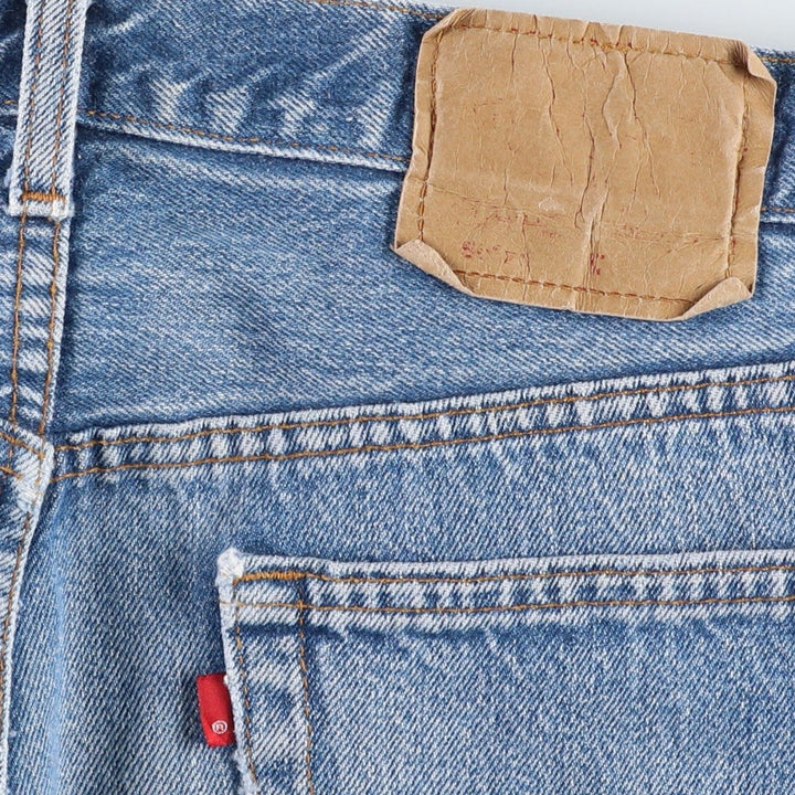 ~1990'S Levi's 501 Straight Denim Pants, Men's W34 (approx.), Vintage unclear blue type Vintage Second Hand