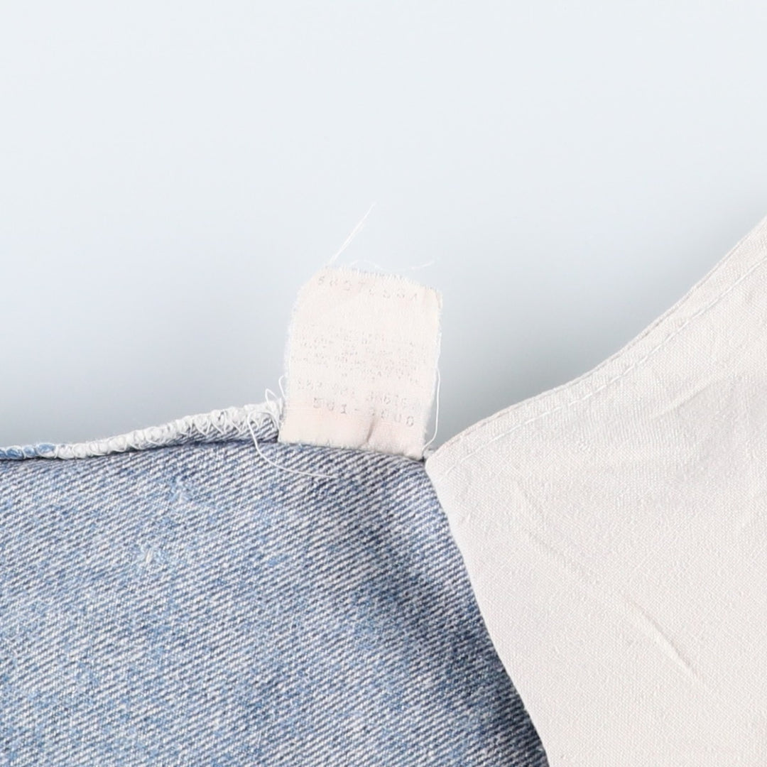 ~1990'S Levi's 501 Straight Denim Pants, Men's W34 (approx.), Vintage unclear blue type Vintage Second Hand