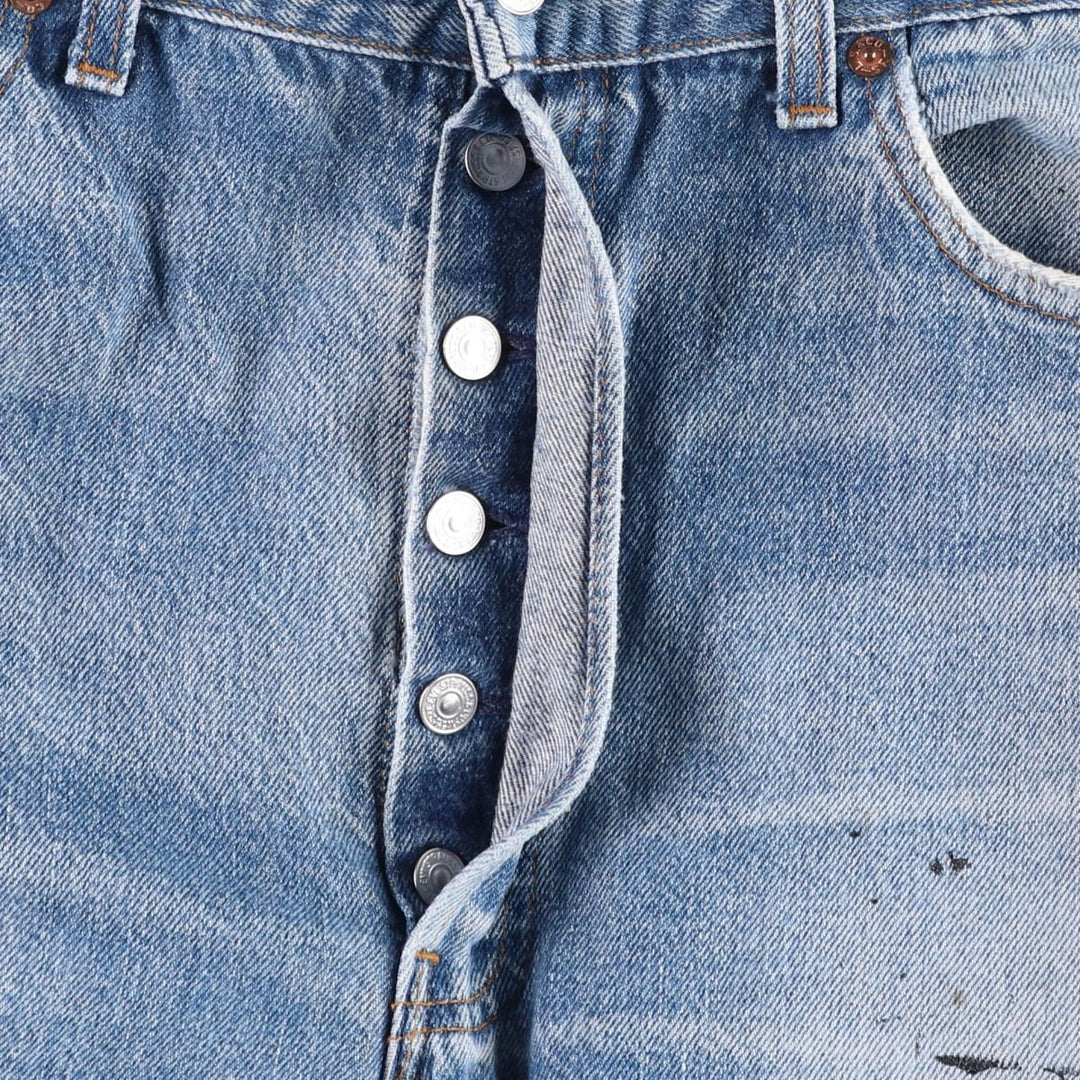 ~1990'S Levi's 501 Straight Denim Pants, Men's W34 (approx.), Vintage unclear blue type Vintage Second Hand