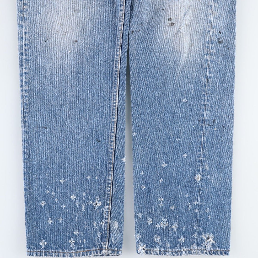 ~1990'S Levi's 501 Straight Denim Pants, Men's W34 (approx.), Vintage unclear blue type Vintage Second Hand
