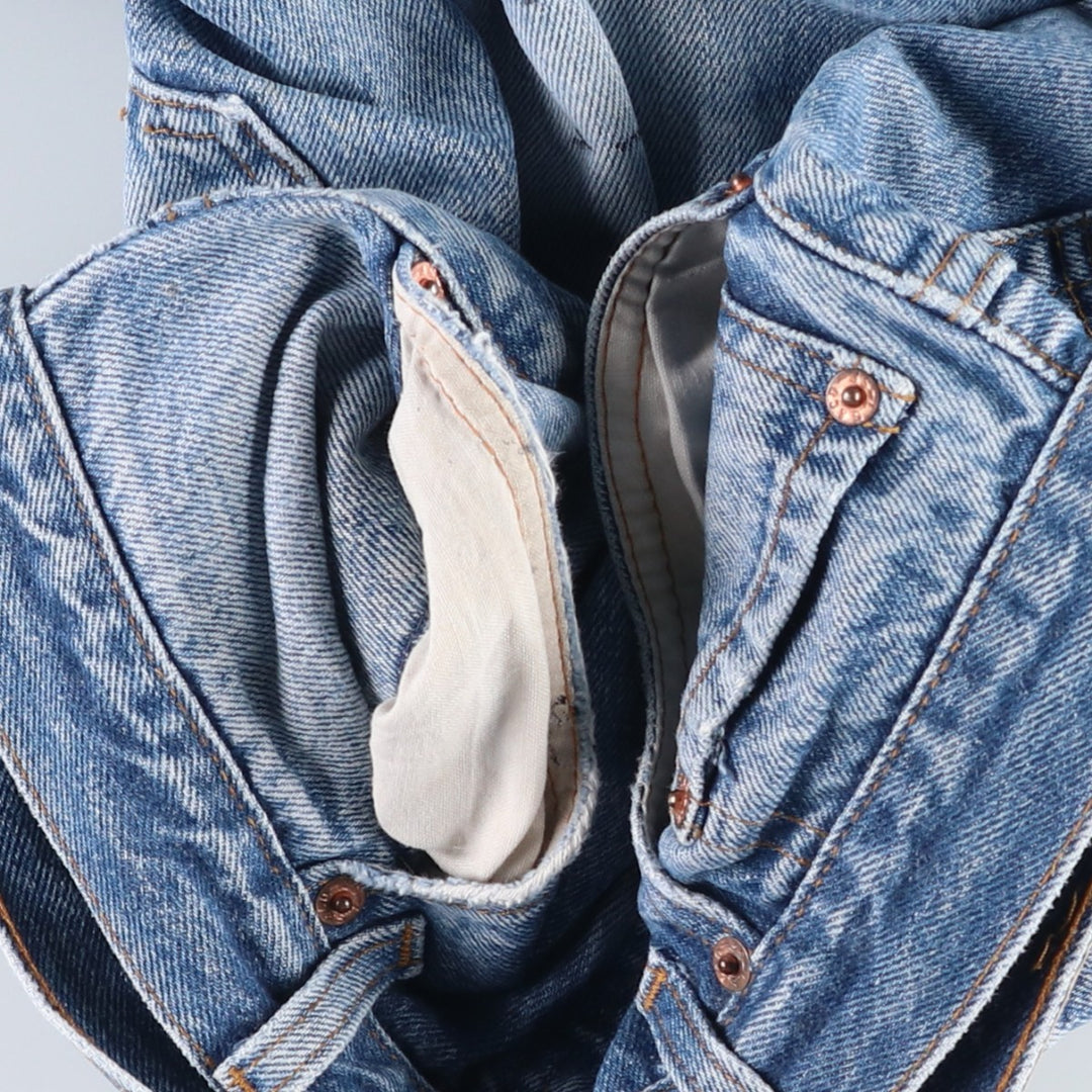 ~1990'S Levi's 501 Straight Denim Pants, Men's W34 (approx.), Vintage unclear blue type Vintage Second Hand