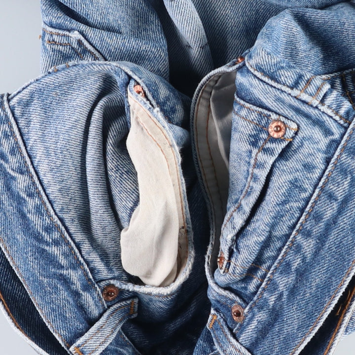 ~1990'S Levi's 501 Straight Denim Pants, Men's W34 (approx.), Vintage unclear blue type Vintage Second Hand