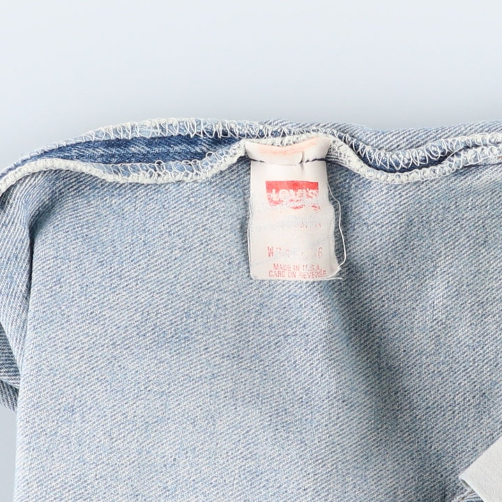 Levi's 501 Straight Denim Pants, Made in USA, Men's Size W32 (approx.) cotton Blue type light blue Vintage Second Hand
