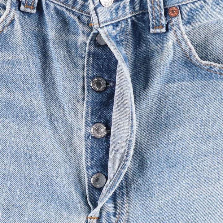 Levi's 501 Straight Denim Pants, Made in USA, Men's Size W32 (approx.) cotton Blue type light blue Vintage Second Hand
