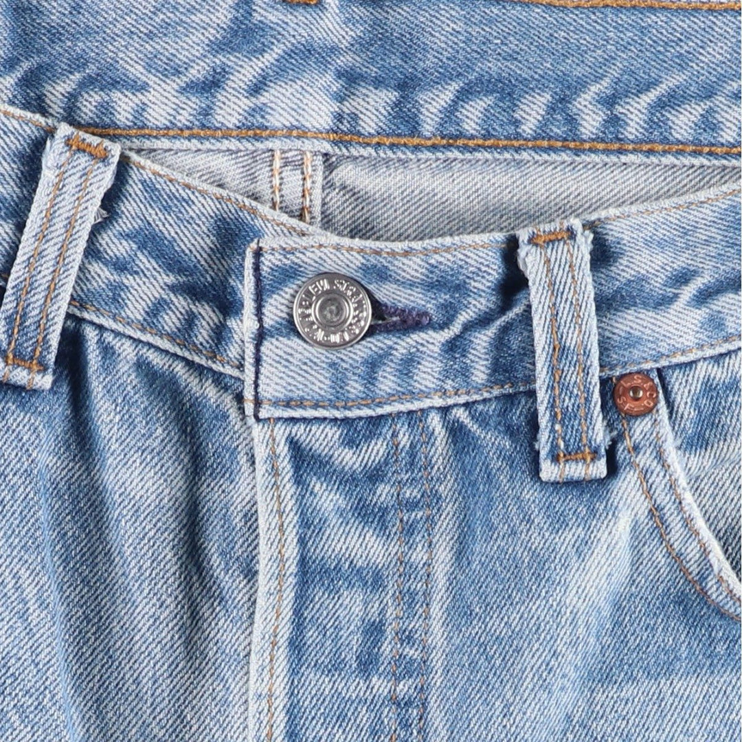 Levi's 501 Straight Denim Pants, Made in USA, Men's Size W32 (approx.) cotton Blue type light blue Vintage Second Hand