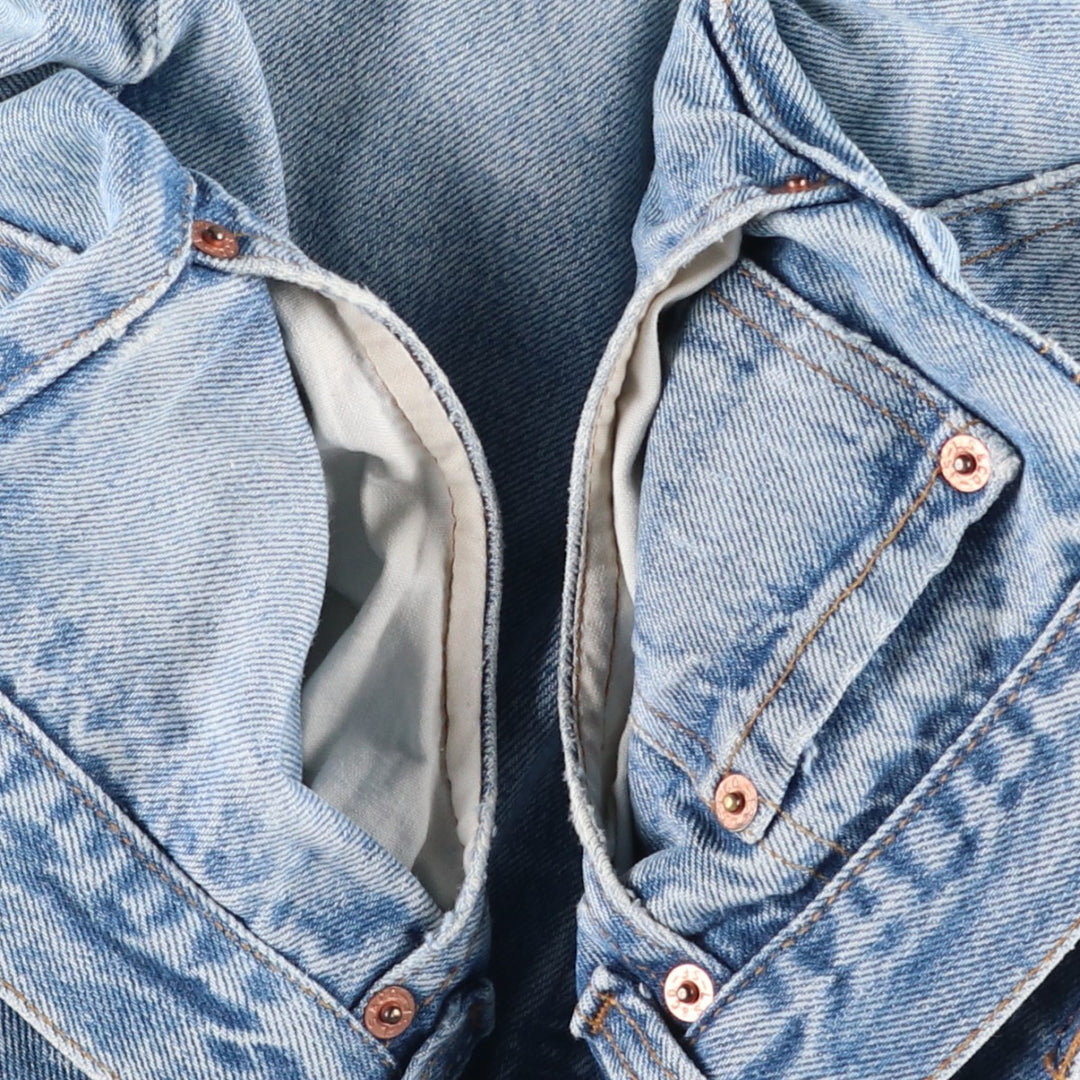 Levi's 501 Straight Denim Pants, Made in USA, Men's Size W32 (approx.) cotton Blue type light blue Vintage Second Hand