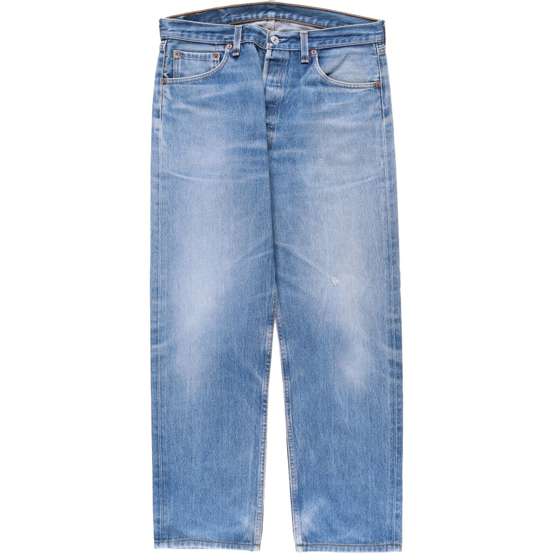 Levi's 501 Straight Denim Pants, Made in USA, Men's Size W35 (approx.), Vintage cotton blue type Vintage Second Hand