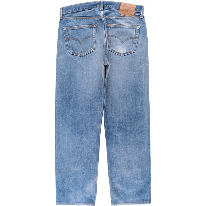 Levi's 501 Straight Denim Pants, Made in USA, Men's Size W35 (approx.), Vintage cotton blue type Vintage Second Hand