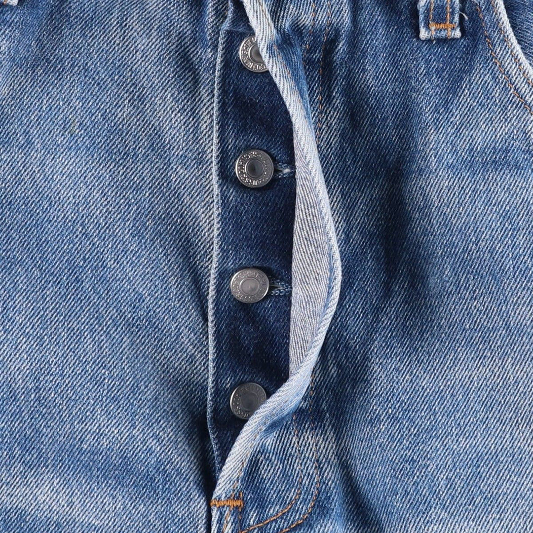 Levi's 501 Straight Denim Pants, Made in USA, Men's Size W35 (approx.), Vintage cotton blue type Vintage Second Hand