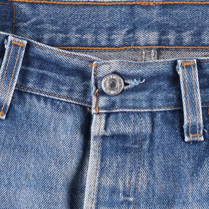 Levi's 501 Straight Denim Pants, Made in USA, Men's Size W35 (approx.), Vintage cotton blue type Vintage Second Hand