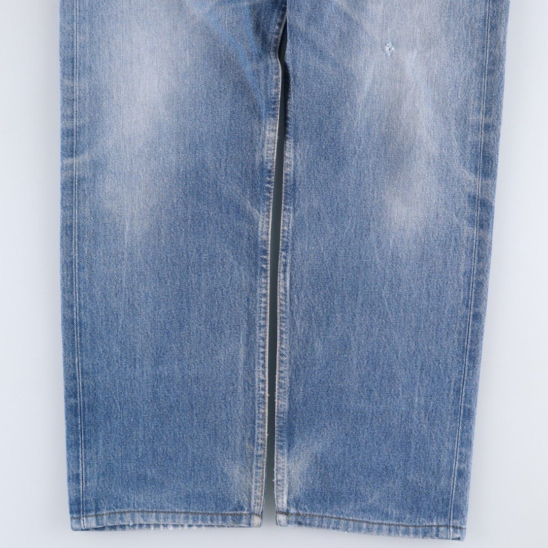 Levi's 501 Straight Denim Pants, Made in USA, Men's Size W35 (approx.), Vintage cotton blue type Vintage Second Hand