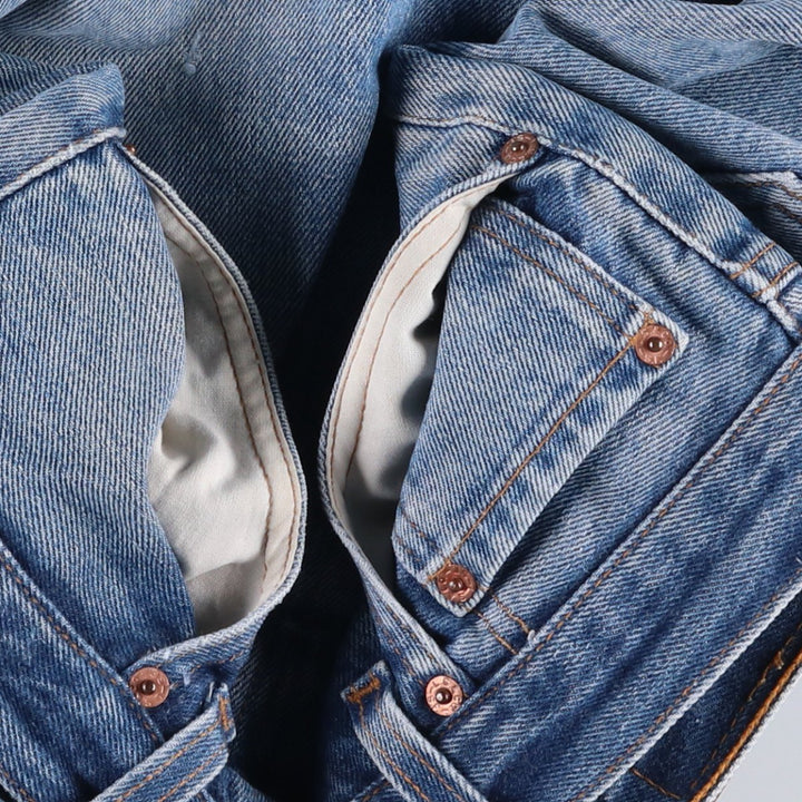 Levi's 501 Straight Denim Pants, Made in USA, Men's Size W35 (approx.), Vintage cotton blue type Vintage Second Hand