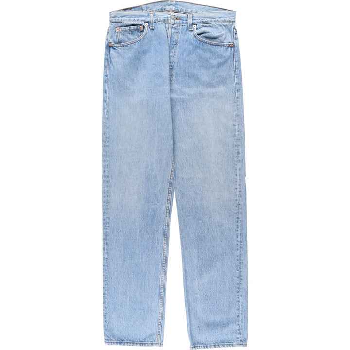 1990'S Levi's 501 0191 Straight Denim Pants, Made in USA, Men's Size W32 (approx.), Vintage cotton blue type Vintage Second Hand
