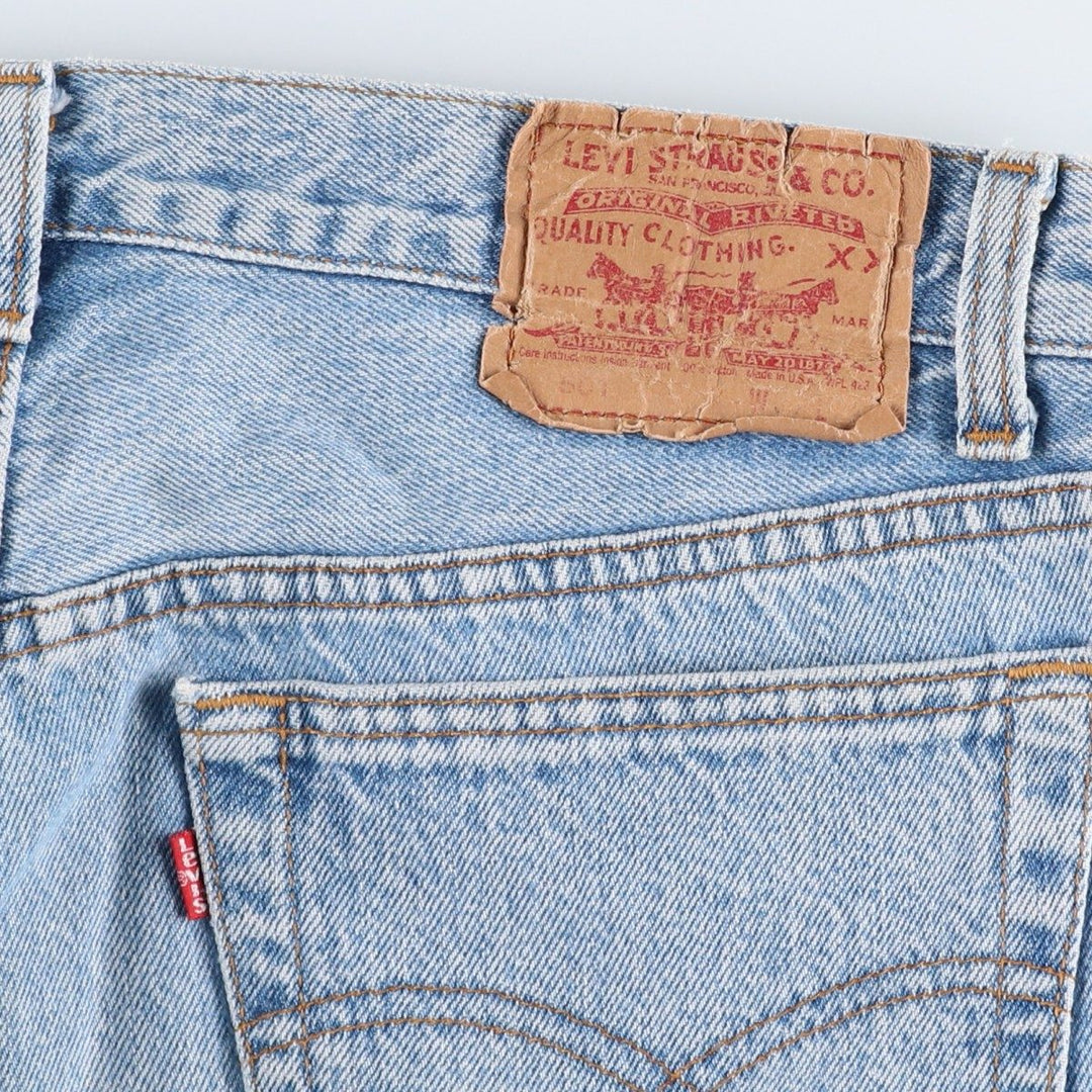 1990'S Levi's 501 0191 Straight Denim Pants, Made in USA, Men's Size W32 (approx.), Vintage cotton blue type Vintage Second Hand