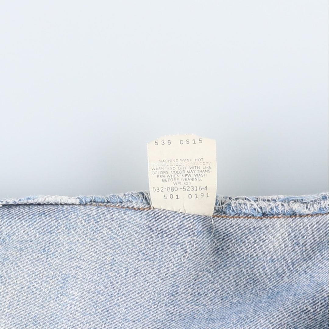1990'S Levi's 501 0191 Straight Denim Pants, Made in USA, Men's Size W32 (approx.), Vintage cotton blue type Vintage Second Hand