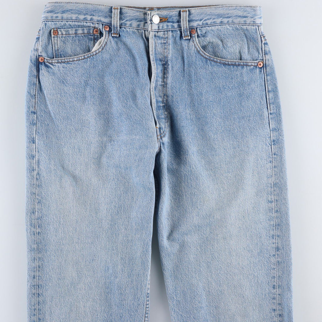 1990'S Levi's 501 0191 Straight Denim Pants, Made in USA, Men's Size W32 (approx.), Vintage cotton blue type Vintage Second Hand