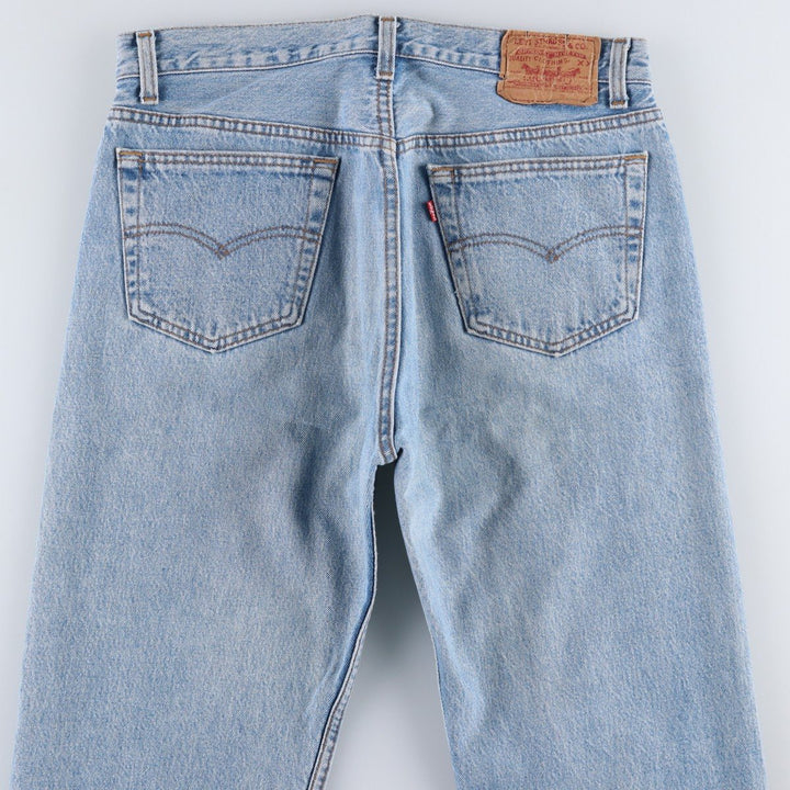 1990'S Levi's 501 0191 Straight Denim Pants, Made in USA, Men's Size W32 (approx.), Vintage cotton blue type Vintage Second Hand
