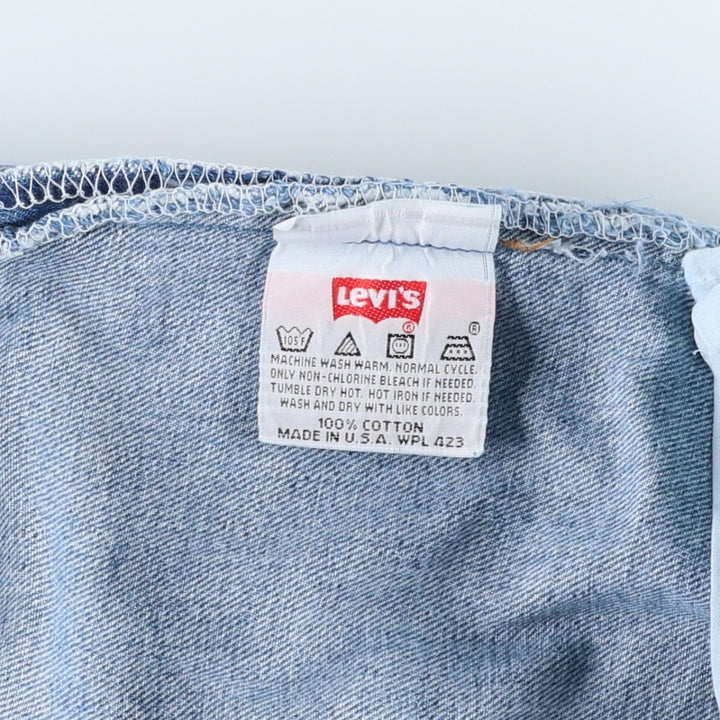 90'S Levi's 501-0193 Straight Denim Pants Made in USA Men's W33 Vintage cotton blue type Vintage Second Hand