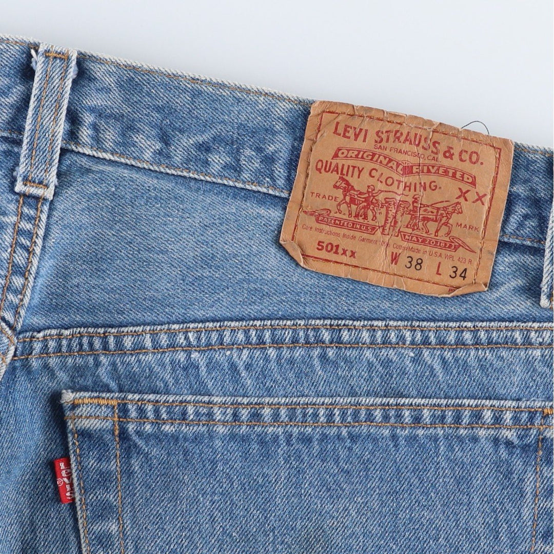 90'S Levi's 501-0000 Straight Denim Pants Made in USA Men's W35 Vintage cotton blue type Vintage Second Hand