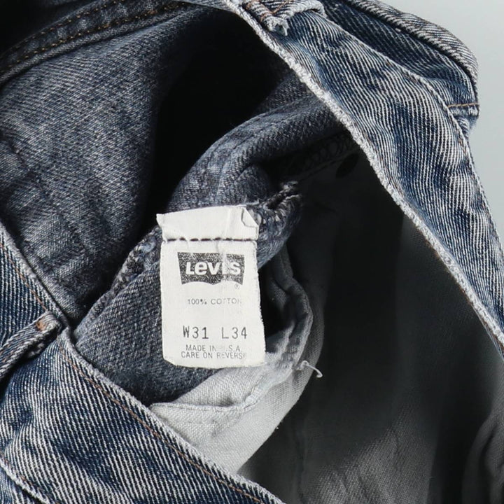 2000'S Levi's 501-0165 Straight Denim Pants, Made in USA, Men's Size W30 (approx.) cotton blue type Vintage Second Hand