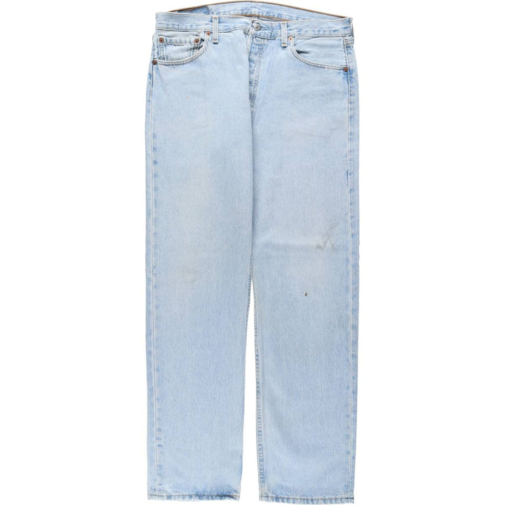 2000'S Levi's 501-0134 Straight Denim Pants, Made in USA, Men's Size W35 (approx.) cotton Blue type light blue Vintage Second Hand