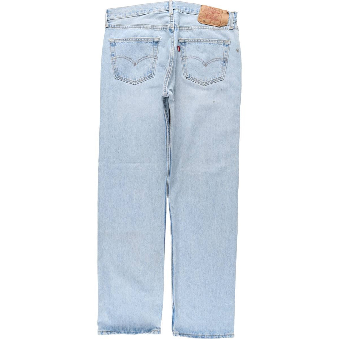2000'S Levi's 501-0134 Straight Denim Pants, Made in USA, Men's Size W35 (approx.) cotton Blue type light blue Vintage Second Hand