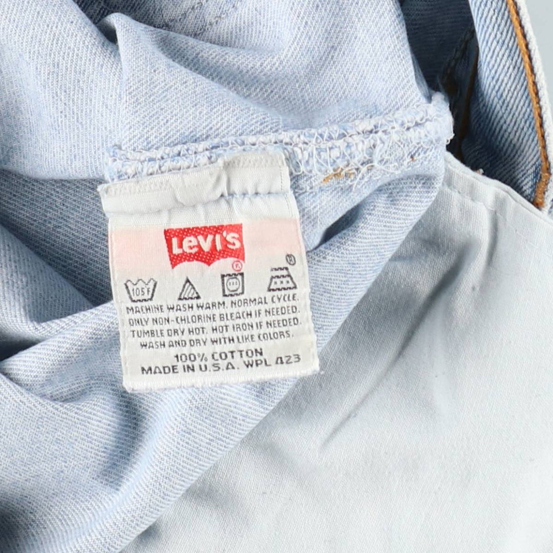 2000'S Levi's 501-0134 Straight Denim Pants, Made in USA, Men's Size W35 (approx.) cotton Blue type light blue Vintage Second Hand