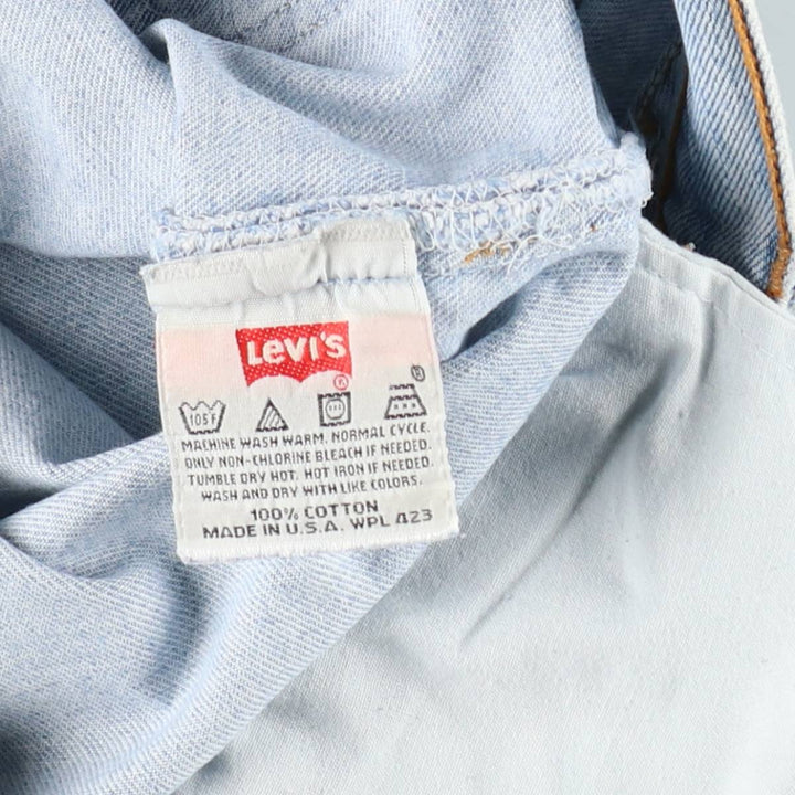 2000'S Levi's 501-0134 Straight Denim Pants, Made in USA, Men's Size W35 (approx.) cotton Blue type light blue Vintage Second Hand