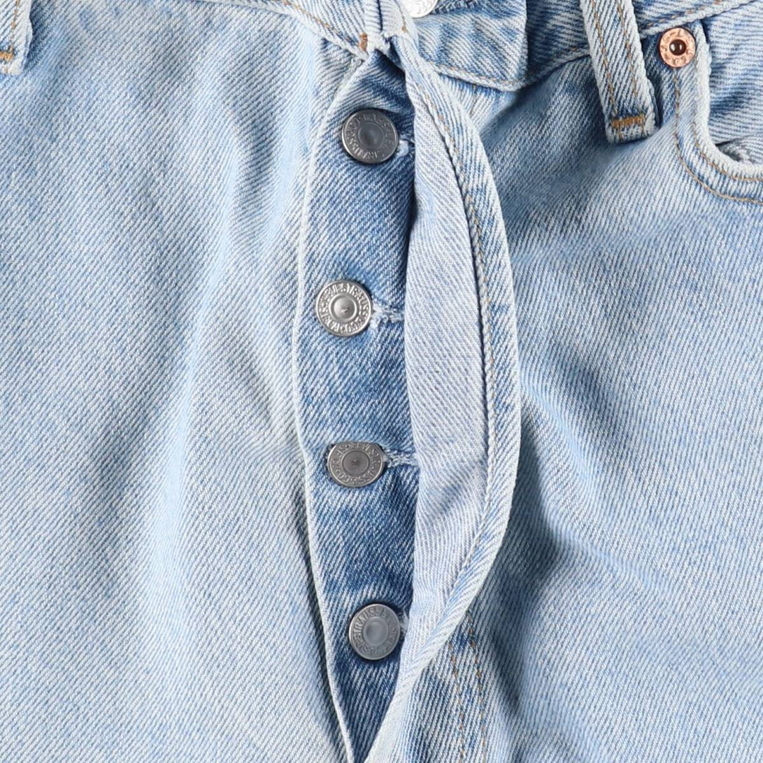 2000'S Levi's 501-0134 Straight Denim Pants, Made in USA, Men's Size W35 (approx.) cotton Blue type light blue Vintage Second Hand