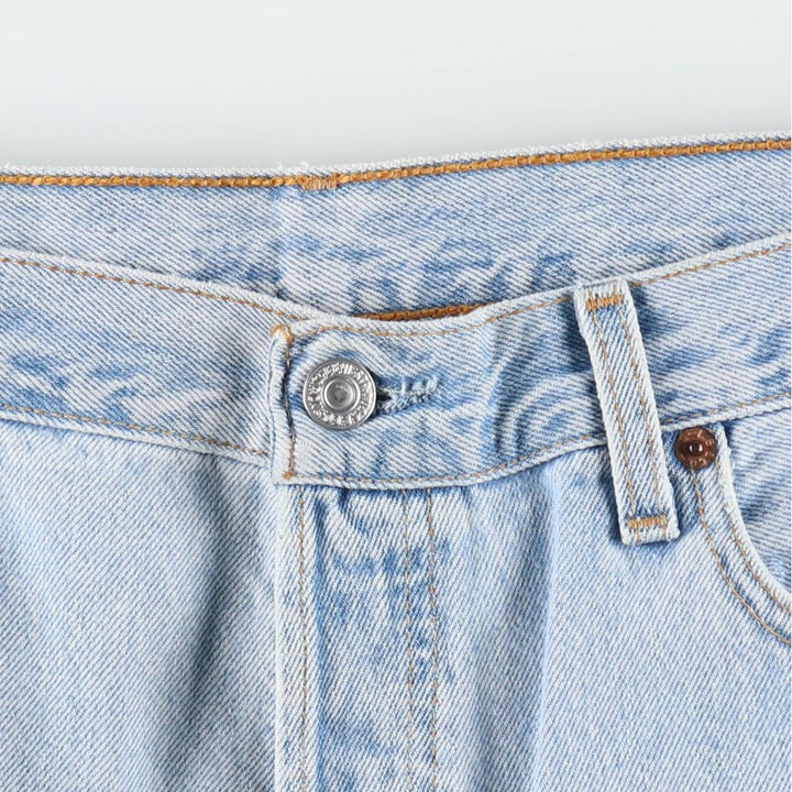 2000'S Levi's 501-0134 Straight Denim Pants, Made in USA, Men's Size W35 (approx.) cotton Blue type light blue Vintage Second Hand