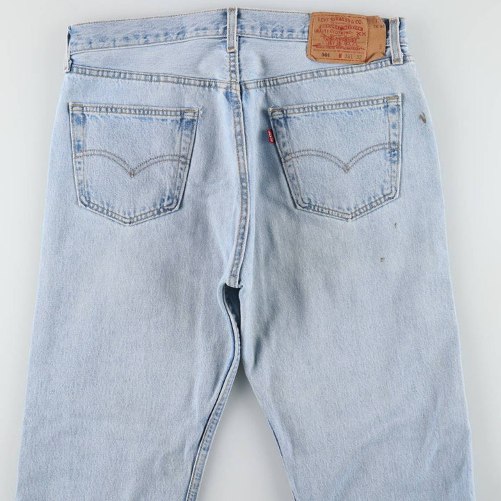 2000'S Levi's 501-0134 Straight Denim Pants, Made in USA, Men's Size W35 (approx.) cotton Blue type light blue Vintage Second Hand
