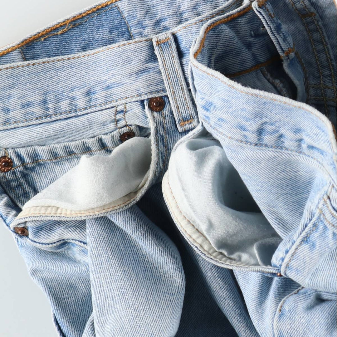 2000'S Levi's 501-0134 Straight Denim Pants, Made in USA, Men's Size W35 (approx.) cotton Blue type light blue Vintage Second Hand