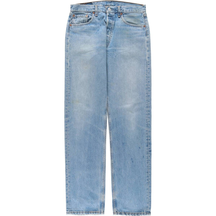90'S Levi's 501-0193 Straight Denim Pants Made in USA Men's W32 Vintage cotton blue type Vintage Second Hand
