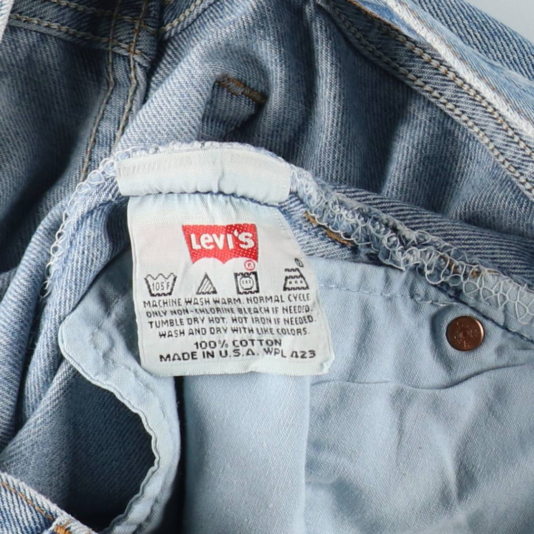 90'S Levi's 501-0193 Straight Denim Pants Made in USA Men's W32 Vintage cotton blue type Vintage Second Hand