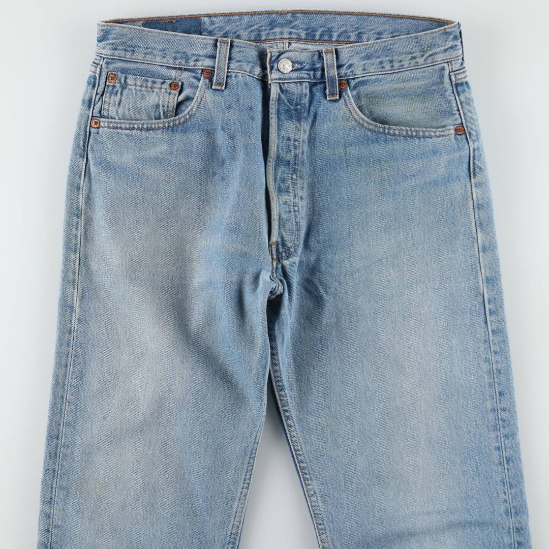 90'S Levi's 501-0193 Straight Denim Pants Made in USA Men's W32 Vintage cotton blue type Vintage Second Hand