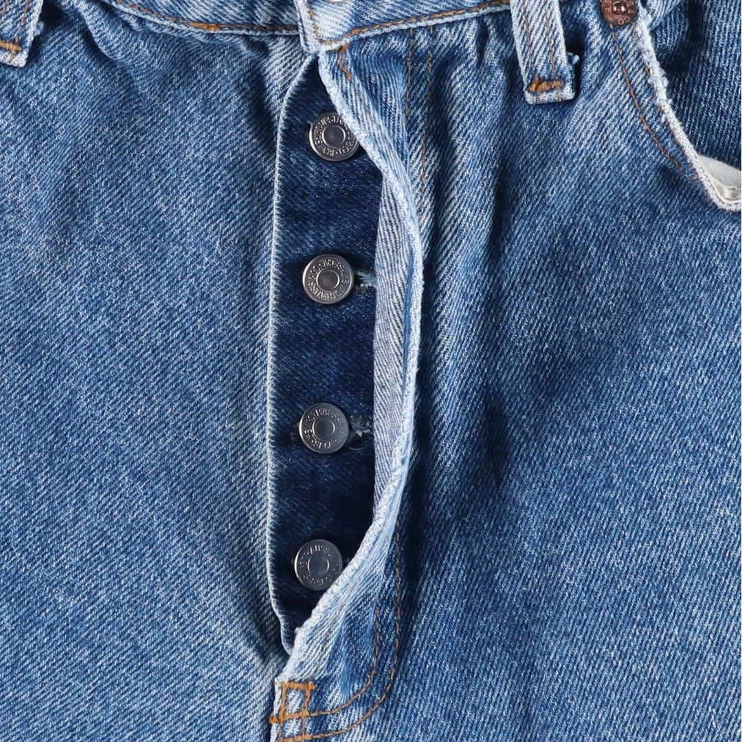 Levi's 501 0114 Straight Denim Pants, Made in USA, Men's W35 (approx.), Vintage. cotton blue type Vintage Second Hand