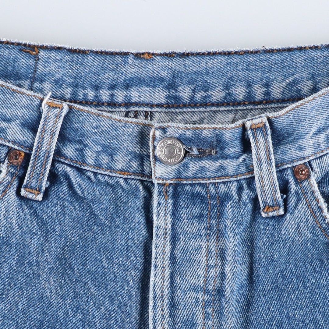 Levi's 501 0114 Straight Denim Pants, Made in USA, Men's W35 (approx.), Vintage. cotton blue type Vintage Second Hand