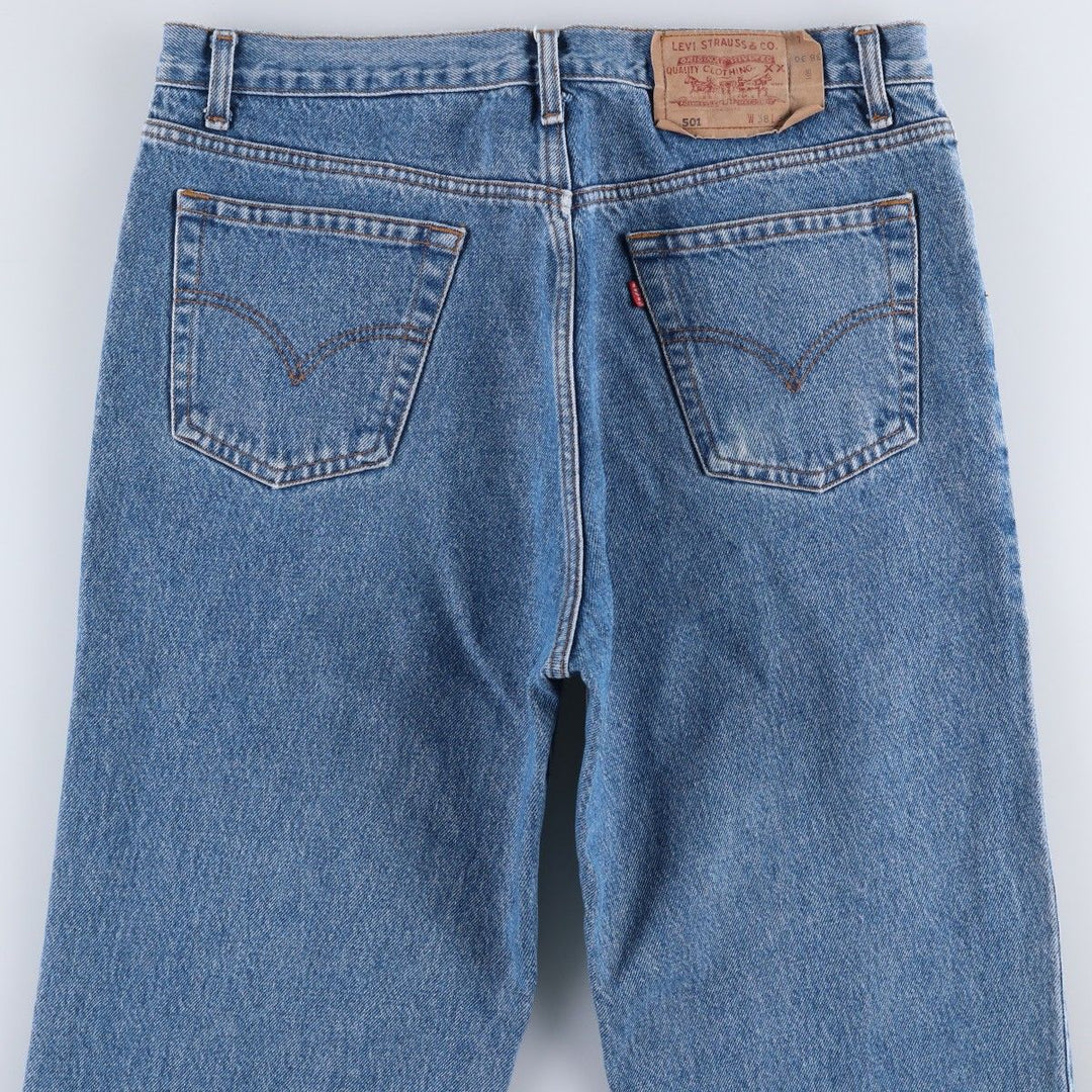 Levi's 501 0114 Straight Denim Pants, Made in USA, Men's W35 (approx.), Vintage. cotton blue type Vintage Second Hand