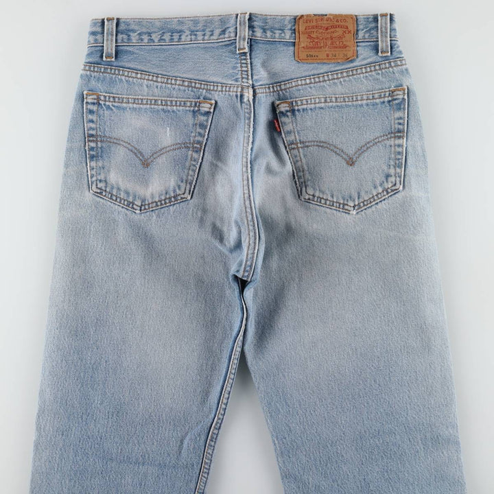 90'S Levi's 501-0000 Straight Denim Pants Made in USA Men's W31 Vintage cotton Blue type light blue Vintage Second Hand