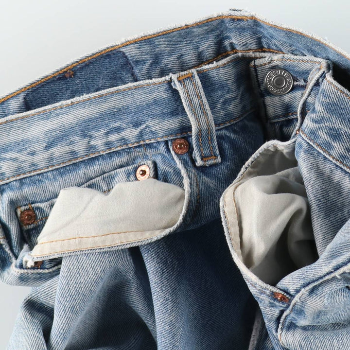 90'S Levi's 501-0000 Straight Denim Pants Made in USA Men's W31 Vintage cotton Blue type light blue Vintage Second Hand