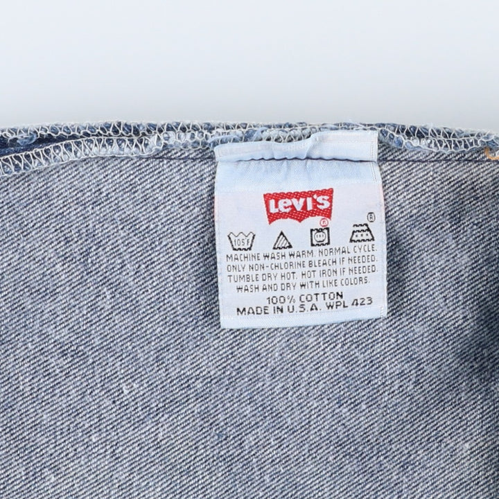90'S Levi's 501-0115 Straight Denim Pants Made in USA Men's W34 Vintage cotton blue type Vintage Second Hand