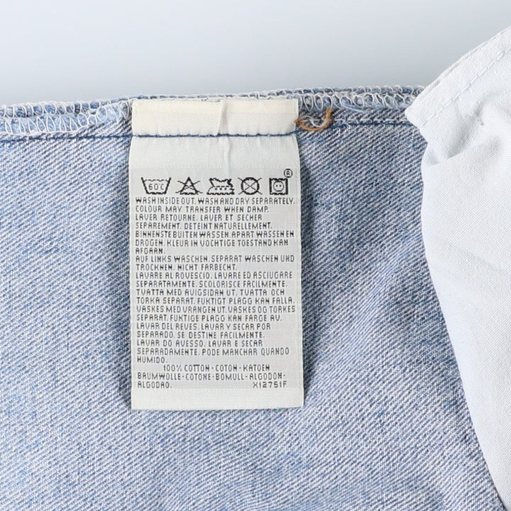 90'S Levi's Straight Denim Pants, Made in USA, Men's Size W34 (approx.), Vintage cotton blue type Vintage Second Hand