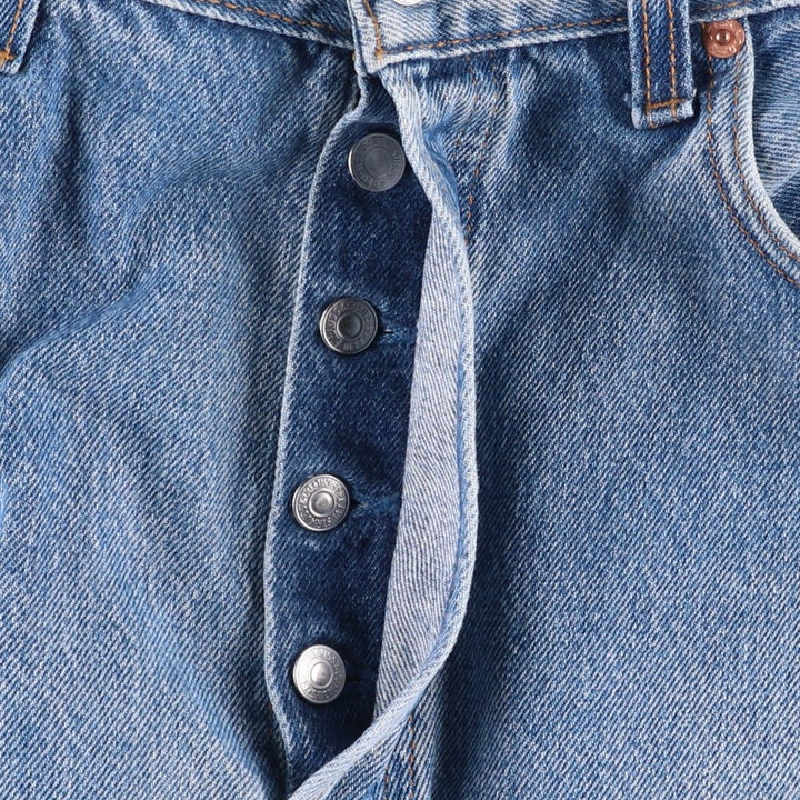 90'S Levi's Straight Denim Pants, Made in USA, Men's Size W34 (approx.), Vintage cotton blue type Vintage Second Hand