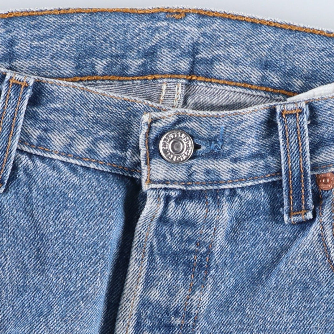 90'S Levi's Straight Denim Pants, Made in USA, Men's Size W34 (approx.), Vintage cotton blue type Vintage Second Hand